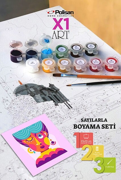 Polisan X1 Art Boyama Seti 25X35 cm Abstract 2