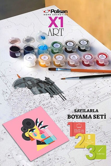 Polisan X1 Art Boyama Seti 25X35 cm Abstract 1