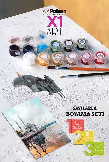 Polisan X1 Art Boyama Seti 40X60 cm Ortaköy