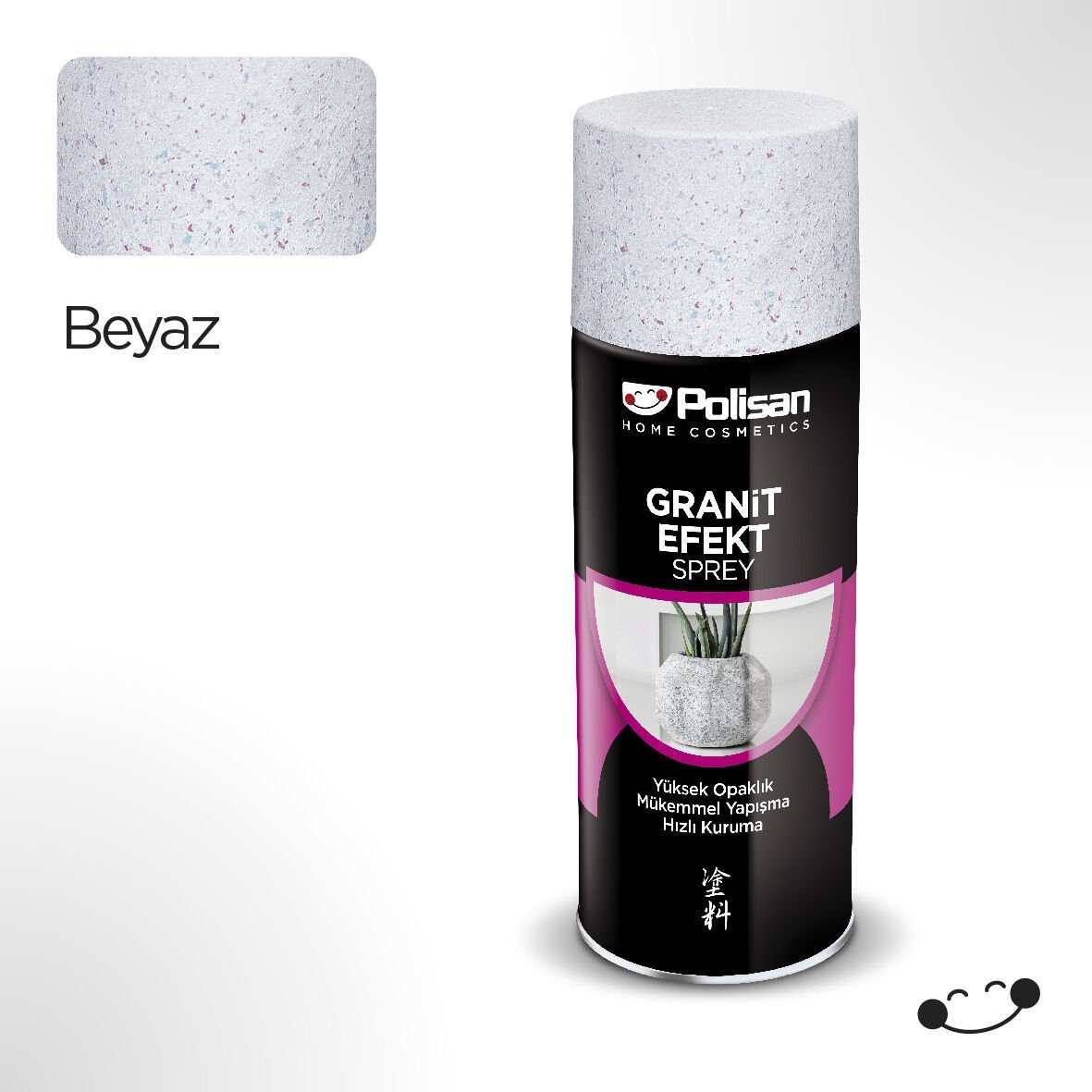 Polisan Granit Efekt Beyaz Sprey Boya 400 ml