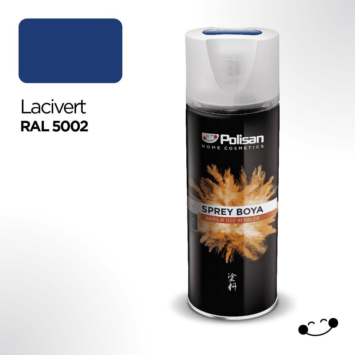 Polisan Akrilik Lacivert Sprey Boya 400 ml - RAL 5002