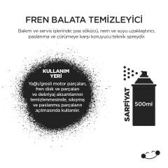 Polisan BT 44 Fren Balata Temizleyici 500 ml
