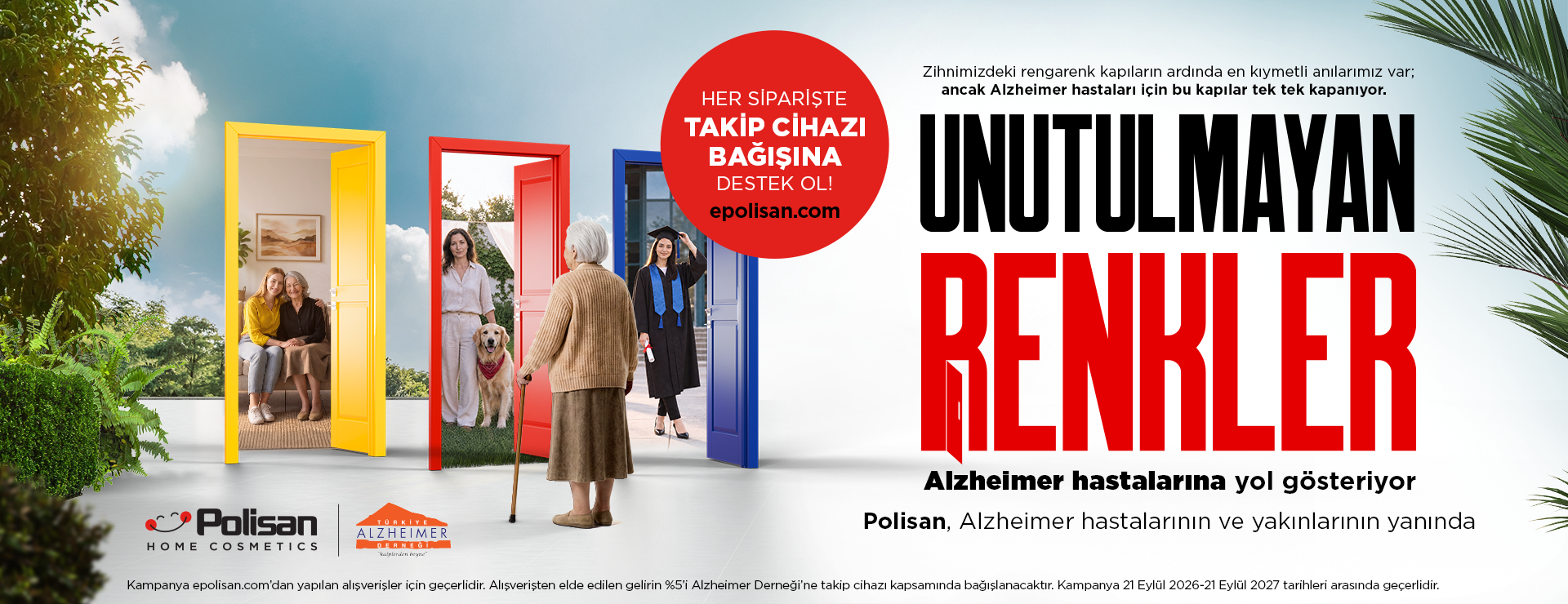 Unutulmayan Renkler Alzheimer Destek Projesi kampanya duyurusu