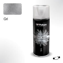 Polisan Metalik Gri Sprey Boya 400 ml
