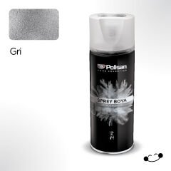 Polisan Metalik Gri Sprey Boya 400 ml