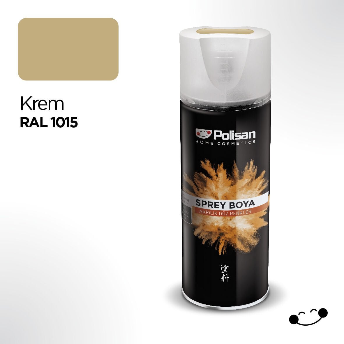 Polisan Akrilik Krem Sprey Boya 400 ml - RAL 1015