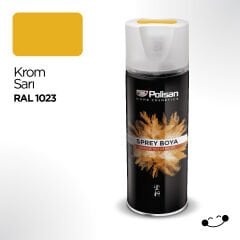 Polisan Akrilik Krom Sarı Sprey Boya 400 ml - RAL 1023