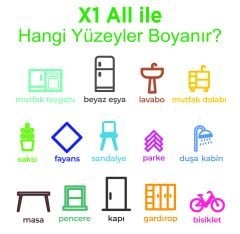 X1 All Beyaz - 0,75 L