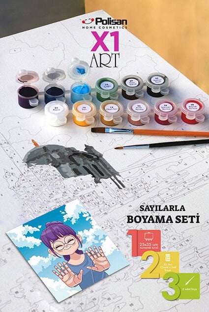 Polisan X1 Art Boyama Seti 25X35 cm Anime 3