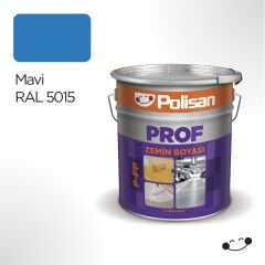 Polisan Prof Mavi Zemin Boyası (P-FP) 18 kg