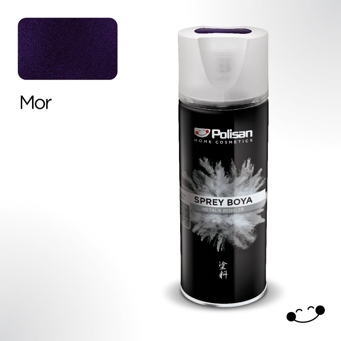 Polisan Metalik Mor Sprey Boya 400 ml