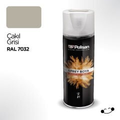 Polisan Akrilik Çakıl Grisi Sprey Boya 400 ml - RAL 7032