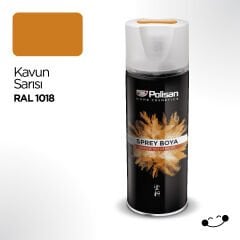 Polisan Akrilik Kavun Sarısı Sprey Boya 400 ml - RAL 1018