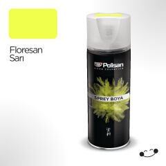 Polisan Floresan Sarı Sprey Boya 400 ml