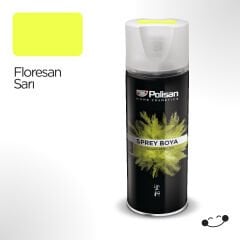 Polisan Floresan Sarı Sprey Boya 400 ml