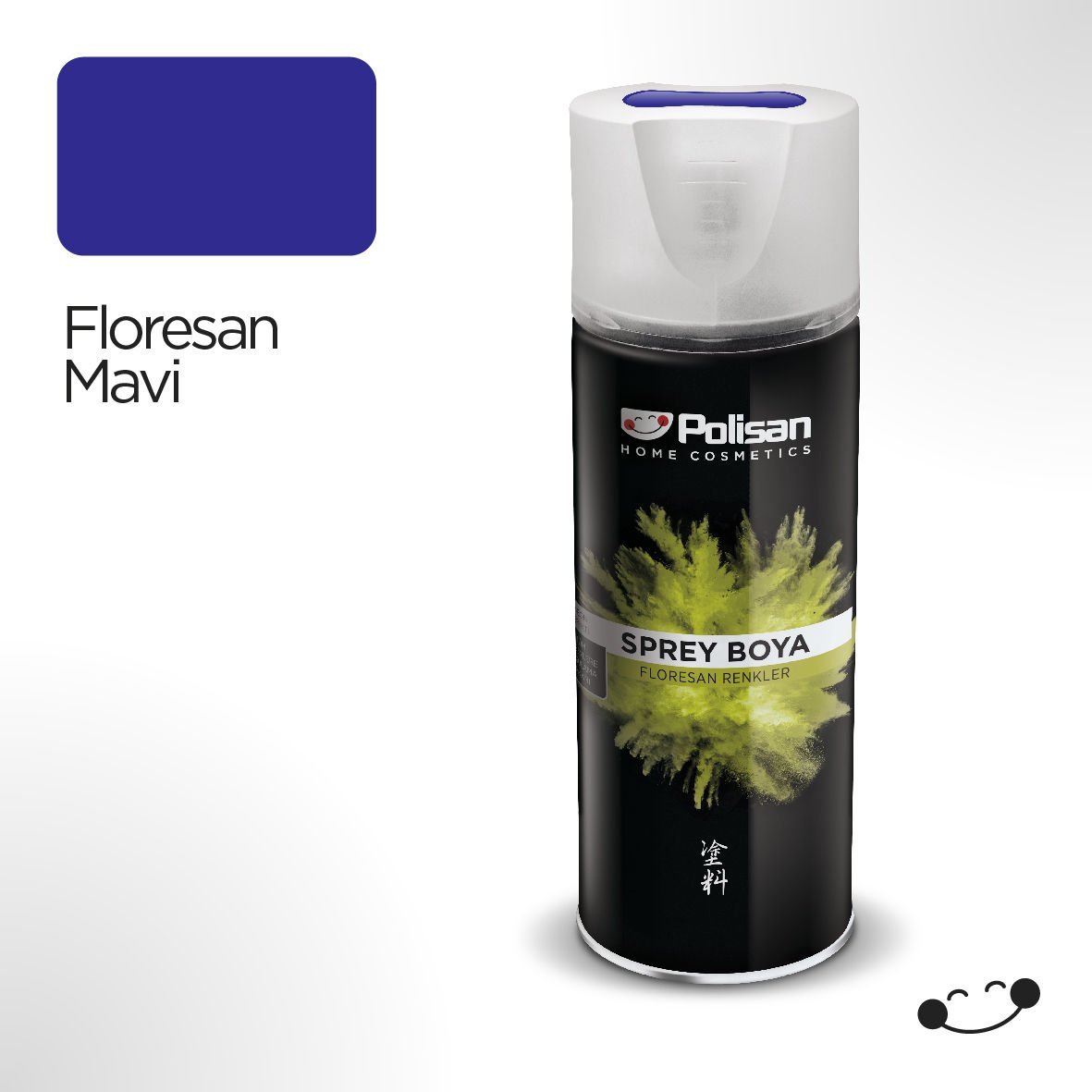 Polisan Floresan Mavi Sprey Boya 400 ml