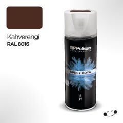 Polisan Plastik Yüzey Kahverengi Sprey Boya 400 ml - RAL 8016