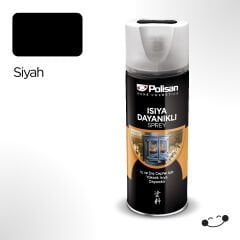 Polisan Isıya Dayanıklı Siyah Sprey Boya 400 ml