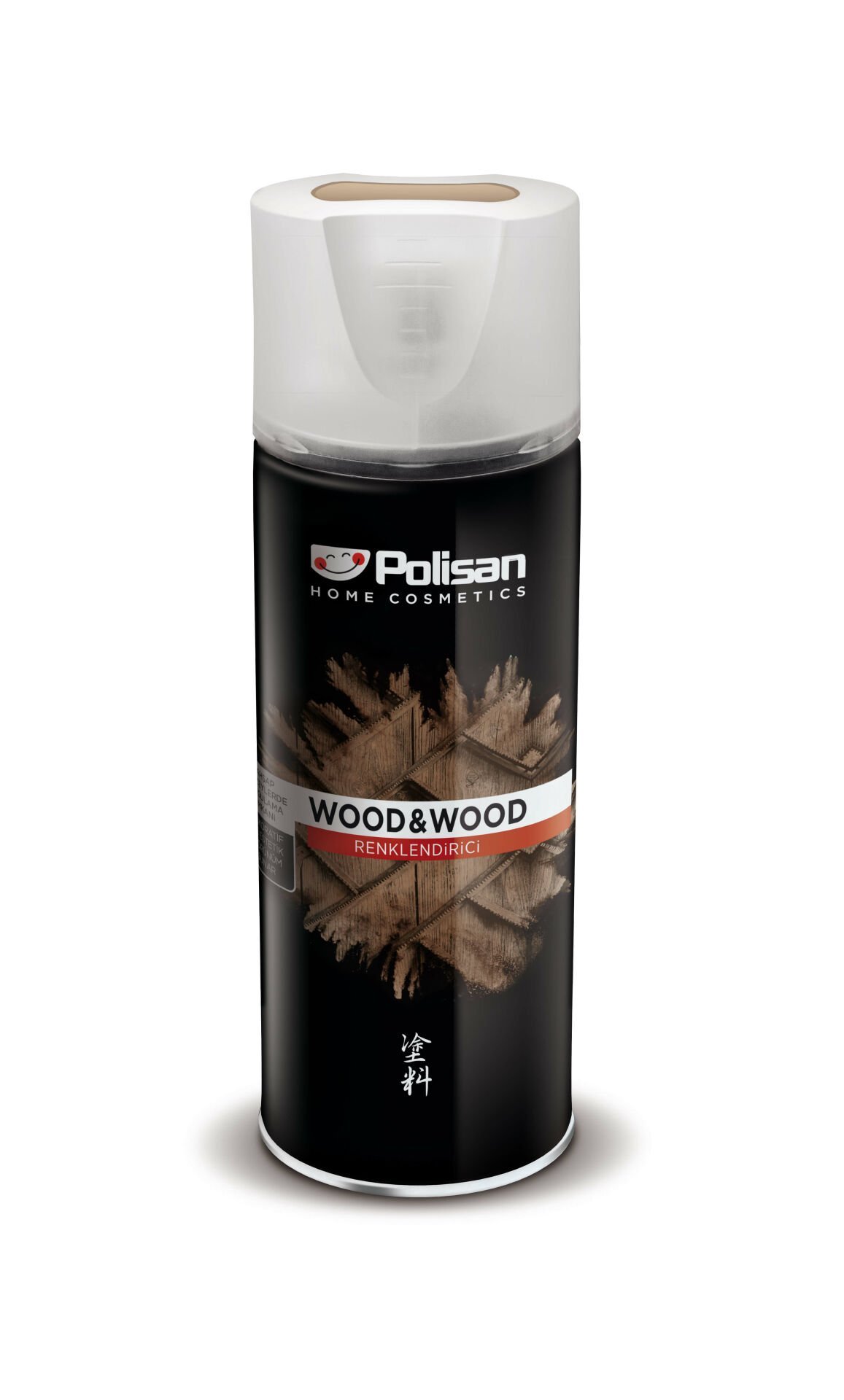 Polisan W&W Ahşap Renklendirici Siyah Sprey Boya 400 ml