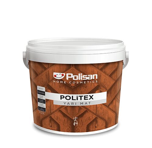 Polisan Politex Yarı Mat Dekoratif Vernik Açık Meşe - 2,5 L