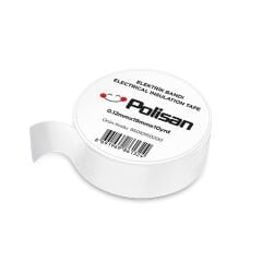 Polisan Beyaz Elektrik Bandı  19 Mm *10 Yrd