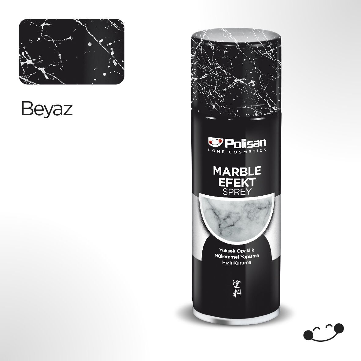 Özel Amaçlı Sprey Mermer Efekt Beyaz Sprey Boya 200 ml