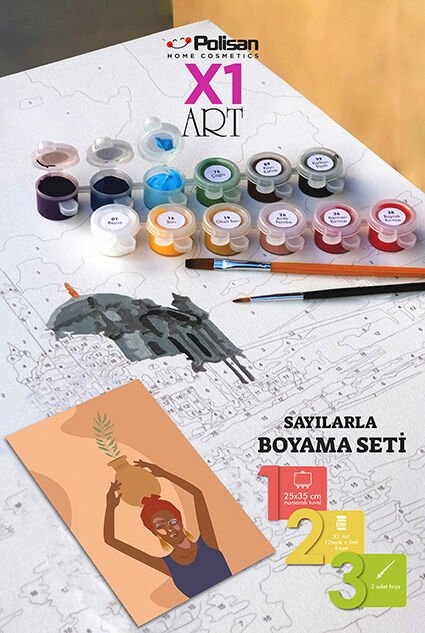 Polisan X1 Art Boyama Seti 25X35 cm Çiçek 4