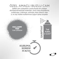 Polisan Buzlu Cam Efektli Sprey Boya 400 ml