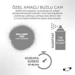 Polisan Buzlu Cam Efektli Sprey Boya 400 ml