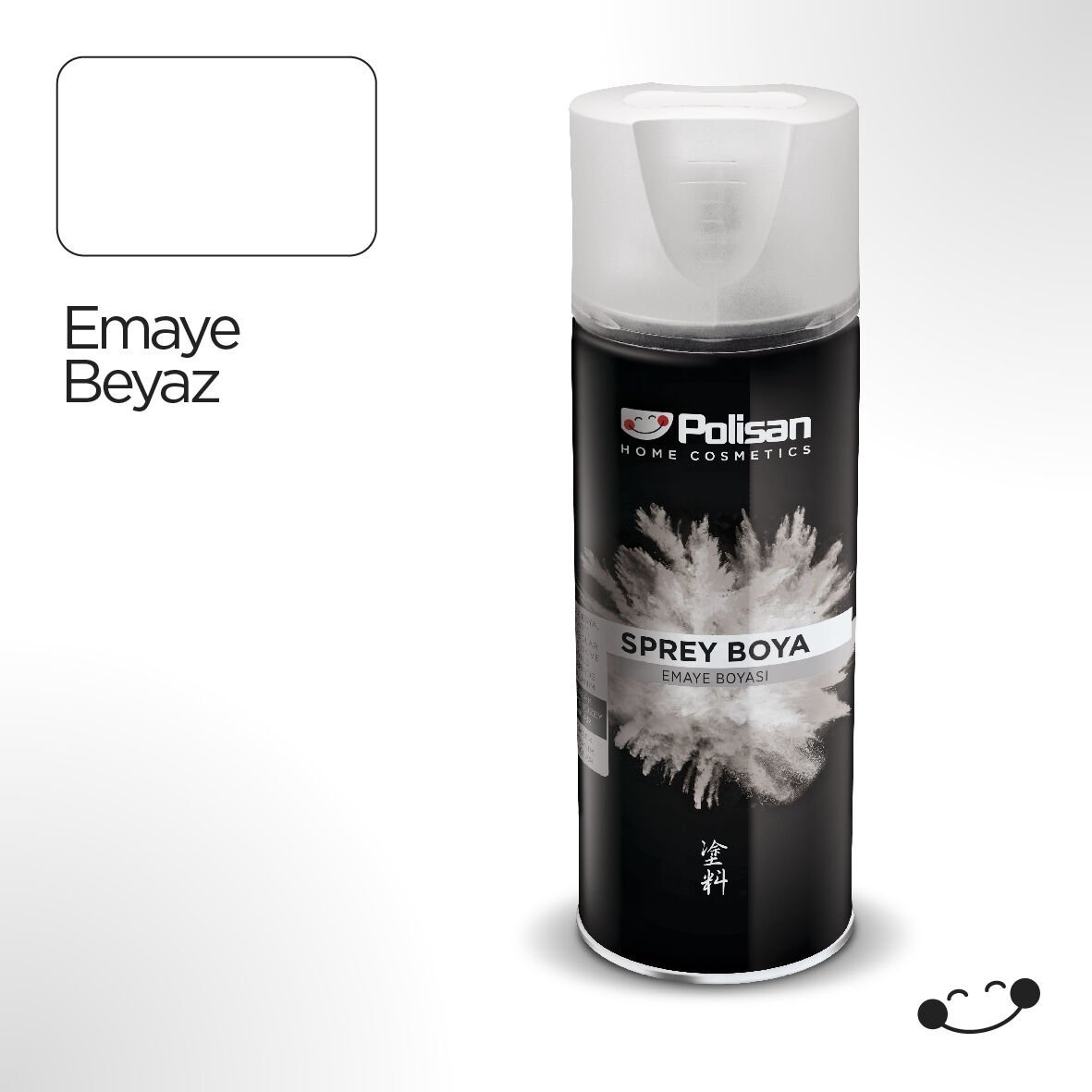 Polisan Özel Amaçlı Emaye Beyaz Sprey Boya 400 ml