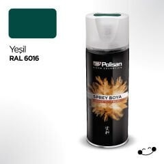 Polisan Akrilik Yeşil Sprey Boya 400 ml - RAL 6016