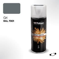 Polisan Akrilik Gri Sprey Boya 400 ml - RAL 7001