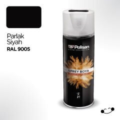 Polisan Akrilik Parlak Siyah Sprey Boya 400 ml - RAL 9005