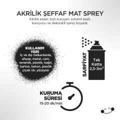Polisan Mat Vernik Sprey Boya 400 ml