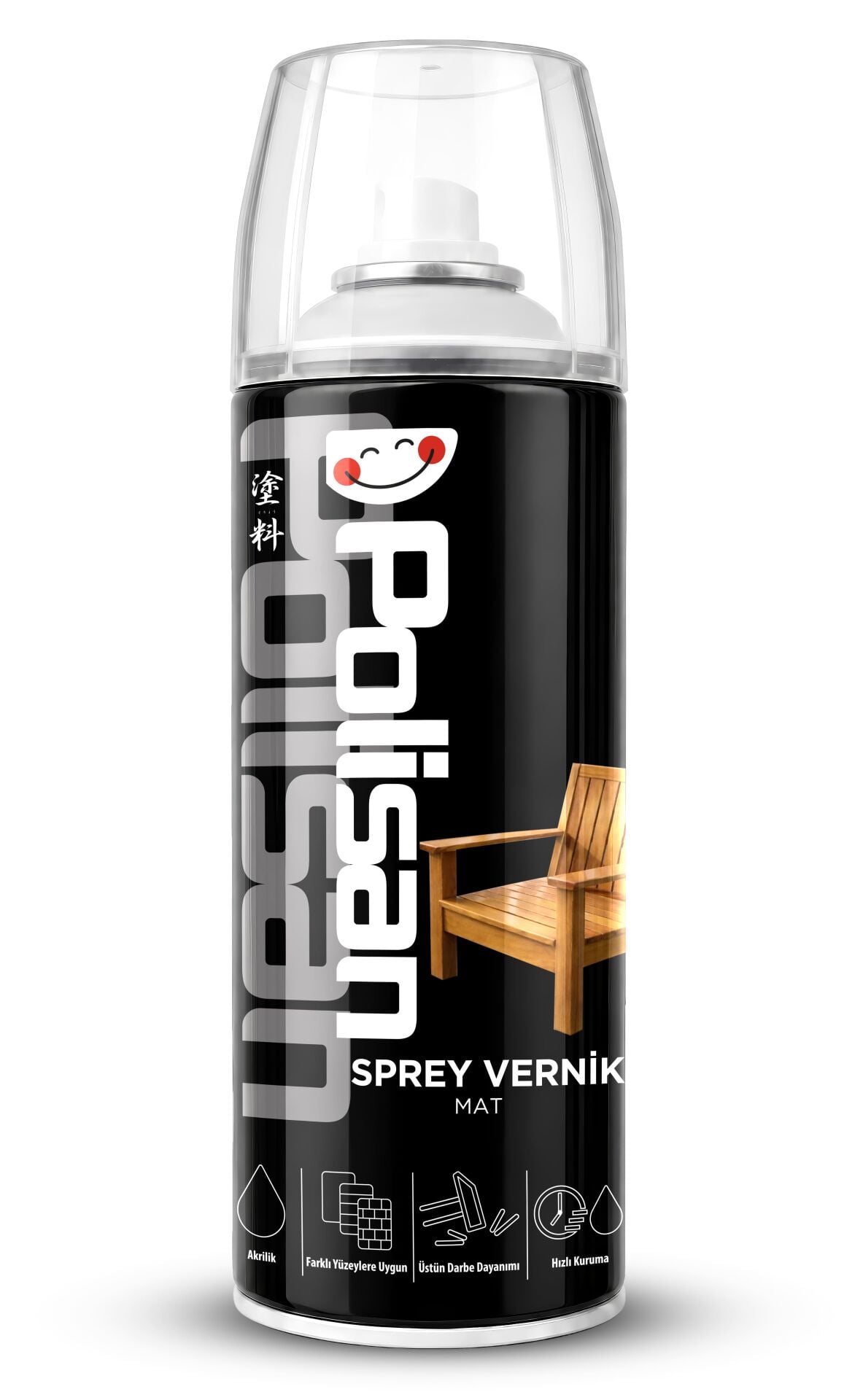 Polisan Mat Vernik Sprey Boya 400 ml