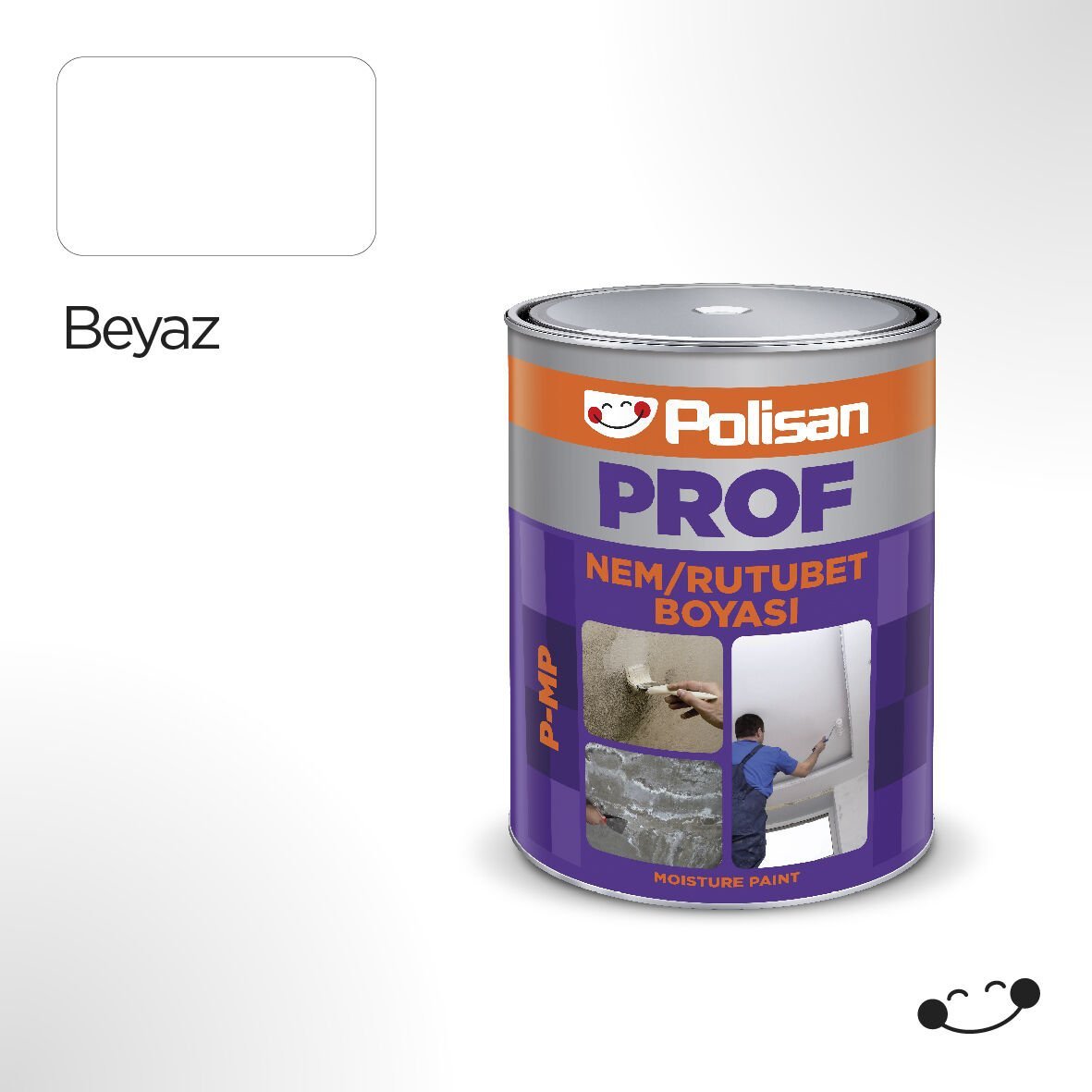 Polisan Prof Beyaz Nem ve Rutubet Boyası (P-MP) 5 kg